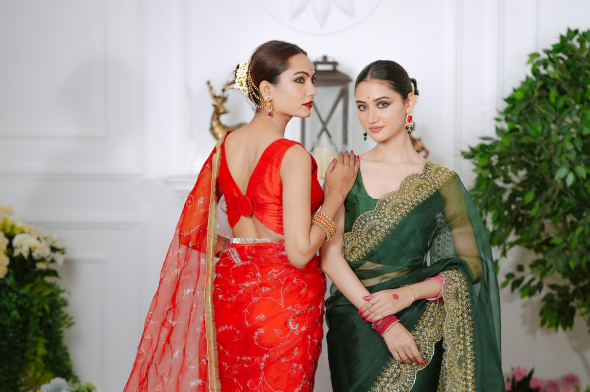 Organza Saree: A Perfect Blend of Sheer Elegance and Modern Glamour