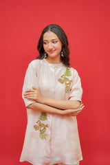 Cord set  Upada silk  Thread and chid hand embroidery