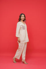 Opada silk top and bottom  Work sequence hand Embrodiray