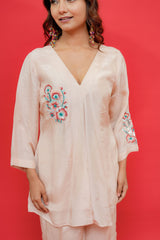 Opada silk top and bottom  Work sequence hand Embrodiray