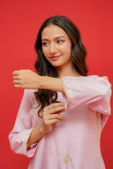 Chiniya silk   Organza DupattaHand Embroidery