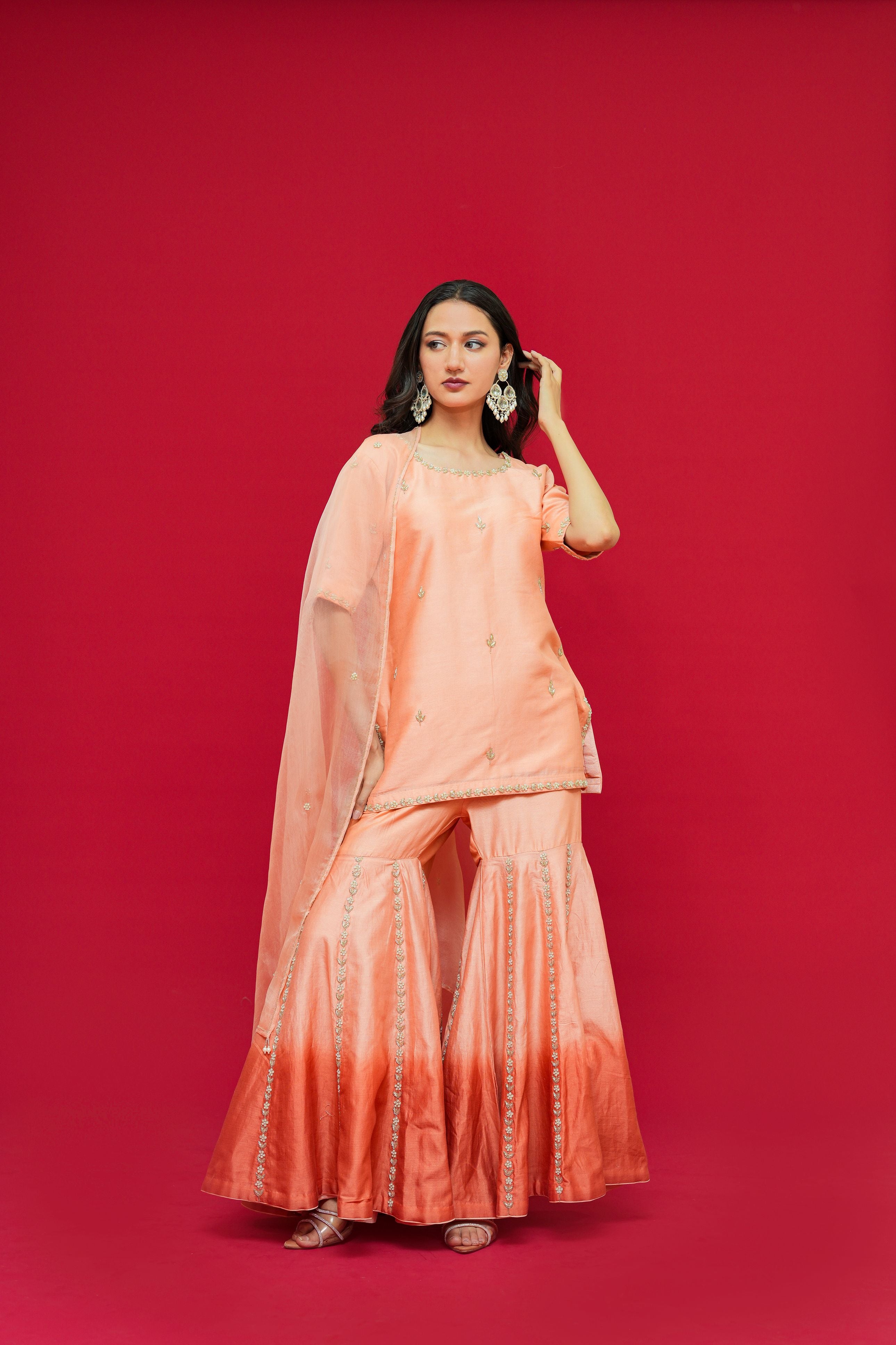 Pure  Chanderi silk  Dupatta  Organza