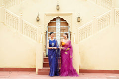 Organza Noor Hand-Embroidered Saree Set