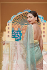 Pure Tissue Pastel Grace Saree Set