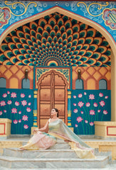 Pure Tissue Pastel Grace Saree Set