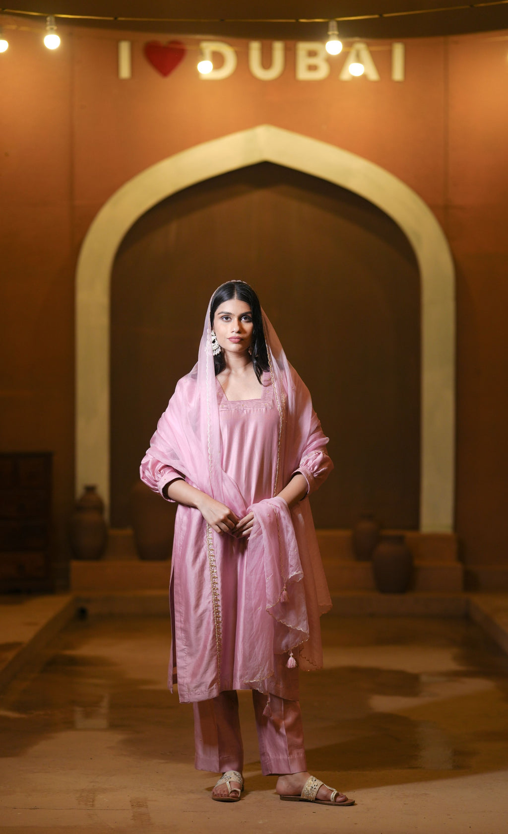 Silk Chanderi Orgnza Dupta