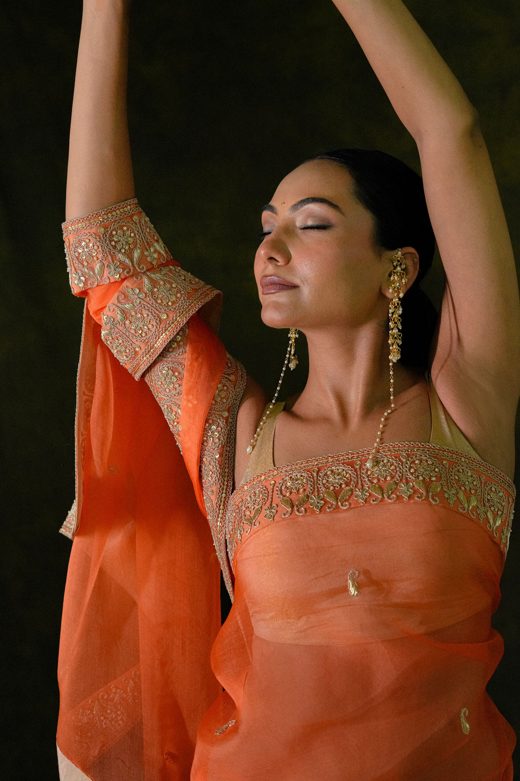 Pure Organza Saree with Unstitched Blouse