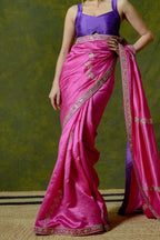 Pure Kora Silk Saree with Unstitched Blouse