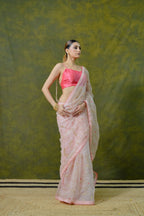 Pure Organza Saree with Unstitched Blouse Piece