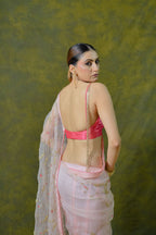 Pure Organza Saree with Unstitched Blouse Piece