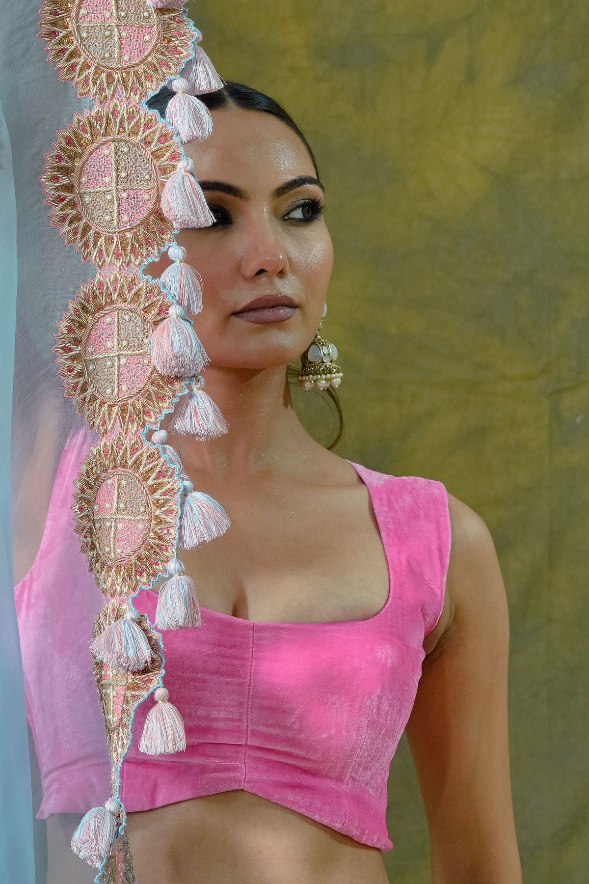 Pure Organza Saree with Unstitched Blouse