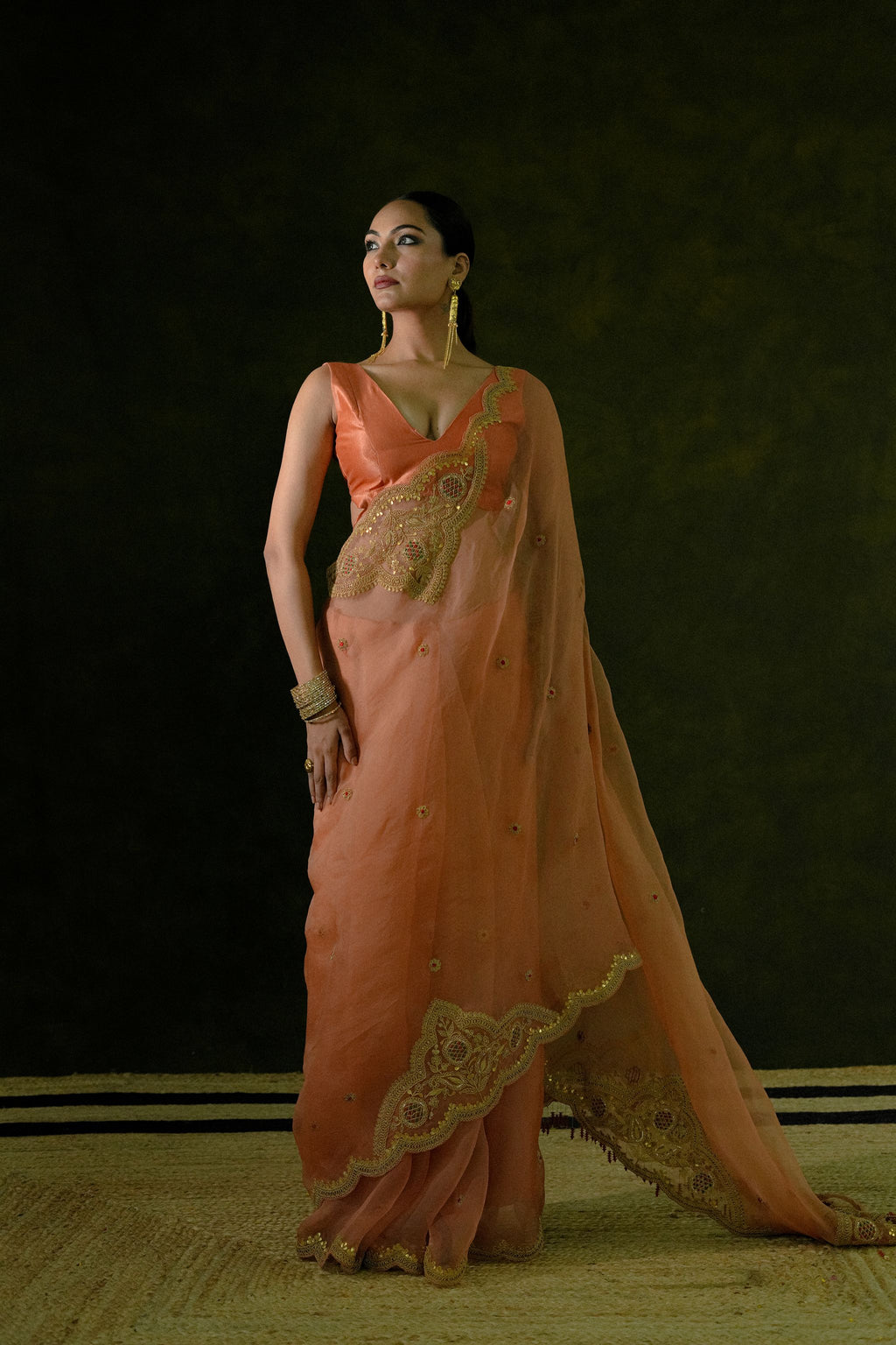Pure Organza Saree with Unstitched Blouse
