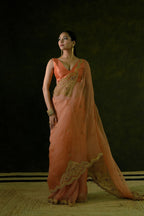 Pure Organza Saree with Unstitched Blouse