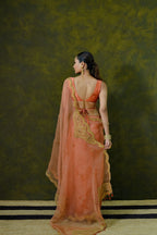Pure Organza Saree with Unstitched Blouse