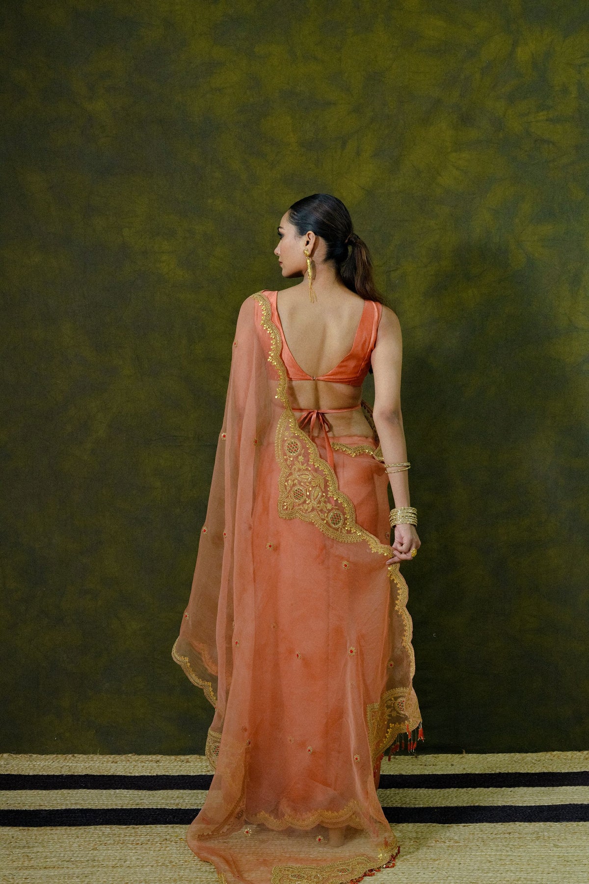 Pure Organza Saree with Unstitched Blouse