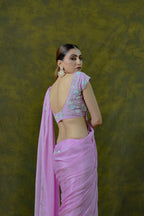 Pure Chiffon Saree with Unstitched Heavy Blouse