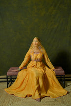 Pure Mul Chanderi Anarkali with Pure Organza Dupatta