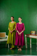 Mul Chanderi Suit with Orgnza Duptta Detail with Printest 