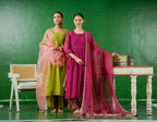 Pure Mul Chanderi Orgnza Dupta Pure Hand Embrodiray with Heavy Dupta Details with Printest Neck Designs 