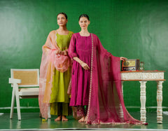 Pure Mul Chanderi Orgnza Dupta Pure Hand Embrodiray with Heavy Dupta Details with Printest Neck Designs 