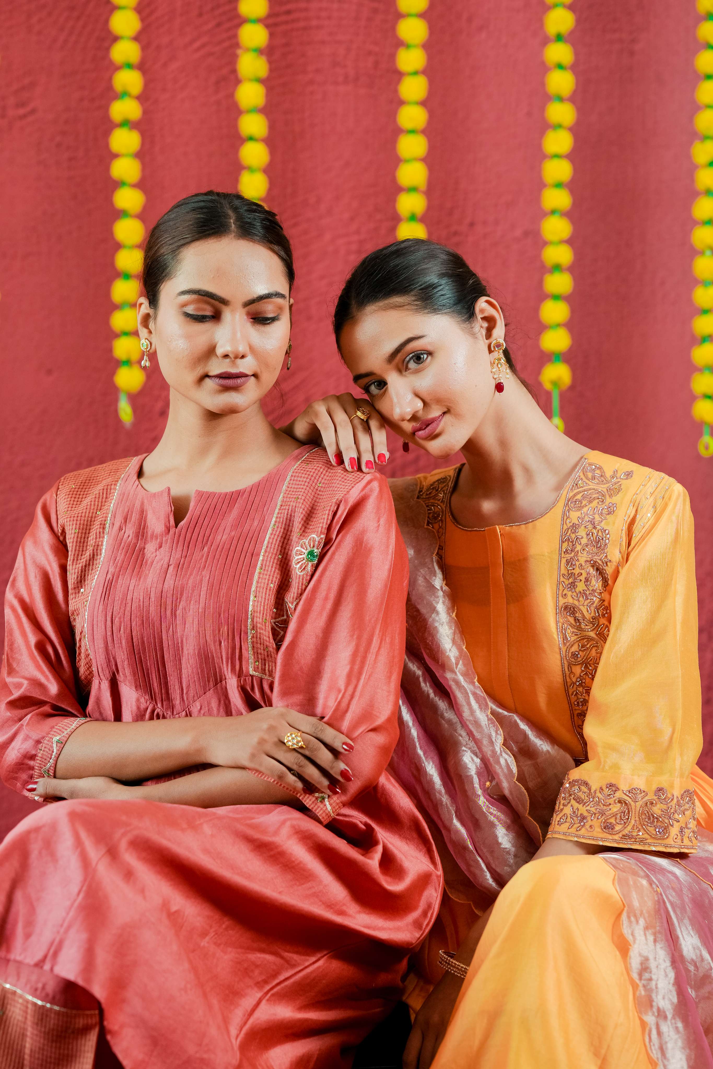 Silk chanderi suit tissue silk dupta threade hand embroidery with zari work 