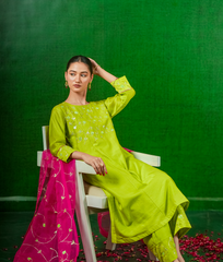 Silk chanderi orgnza dupta