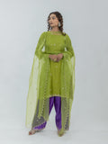 Pure Chanderi Silk Kurti and Farsi Salwar with Organza Dupatta