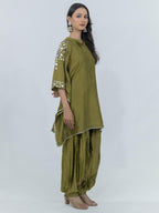 Pure Chanderi Silk Kaftan and Bottom