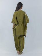 Pure Chanderi Silk Kaftan and Bottom