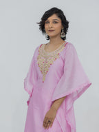 Pure Chanderi Silk Kaftan and Bottom
