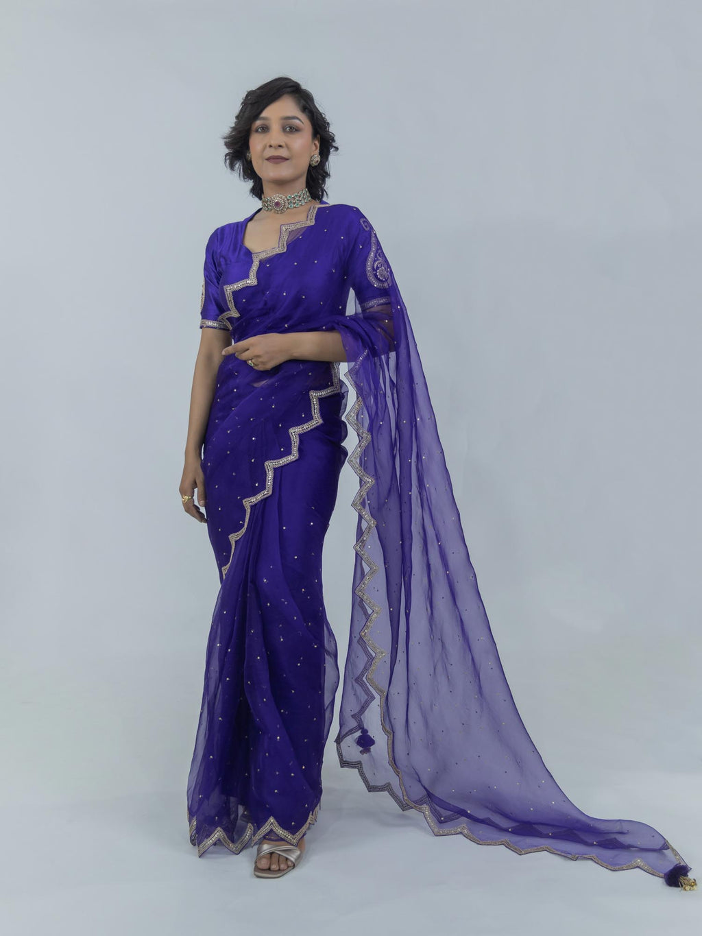 Pure Organza Saree with Chiniya Silk Blouse