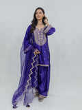Pure Chiniya Silk Kurta and Bottom with Sheer Dupatta