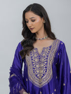 Pure Chiniya Silk Kurta and Bottom with Sheer Dupatta