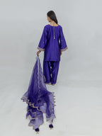Pure Chiniya Silk Kurta and Bottom with Sheer Dupatta
