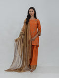 Pure Chanderi Silk Kurti and Bottom with Pure Tissue Dupatta