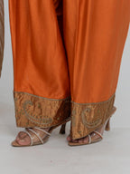 Pure Chanderi Silk Kurti and Bottom with Pure Tissue Dupatta