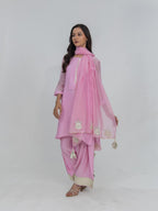 Pure Mul Chanderi Kurta and Farsi Salwar with Dupatta