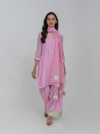 Pure Mul Chanderi Kurta and Farsi Salwar with Dupatta