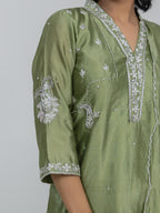 Pure Chiniya Silk Kurta Set with Farsi Salwar