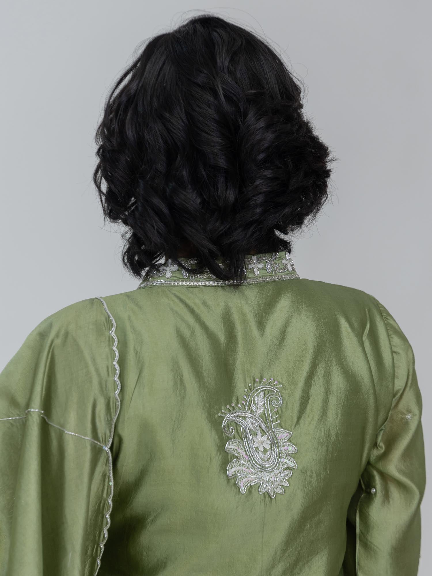 Pure Chiniya Silk Kurta Set with Farsi Salwar